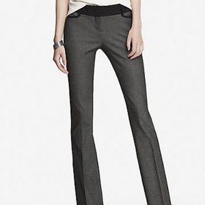 Express Low Rise Barely Boot Columnist Pant (Gray)